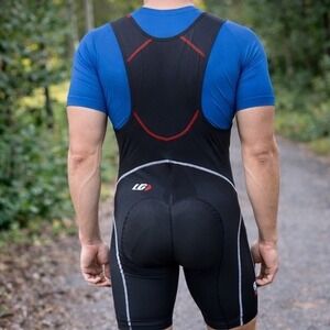 Louis Garneau Mens Full Length Cycling Bib Tights Black Padded Small Chamois